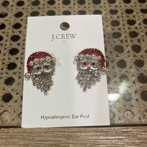 J Crew Santa Earrings